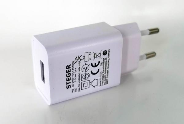 5V/2.4A USB-Netzteil mit Sicherheitstransformator | 07-314.1W